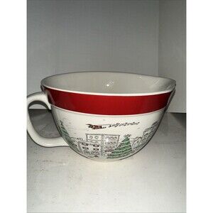 The Bake Shop by Masterclass Lg 2 Quart Batter Mixing Bowl Christmas Holiday